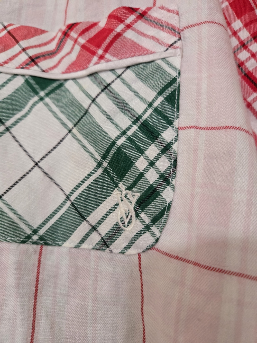 Victoria's Secret Red & Green Plaid Mix-Matched Pajama Set Very Soft And Cozy - Picture 6 of 13